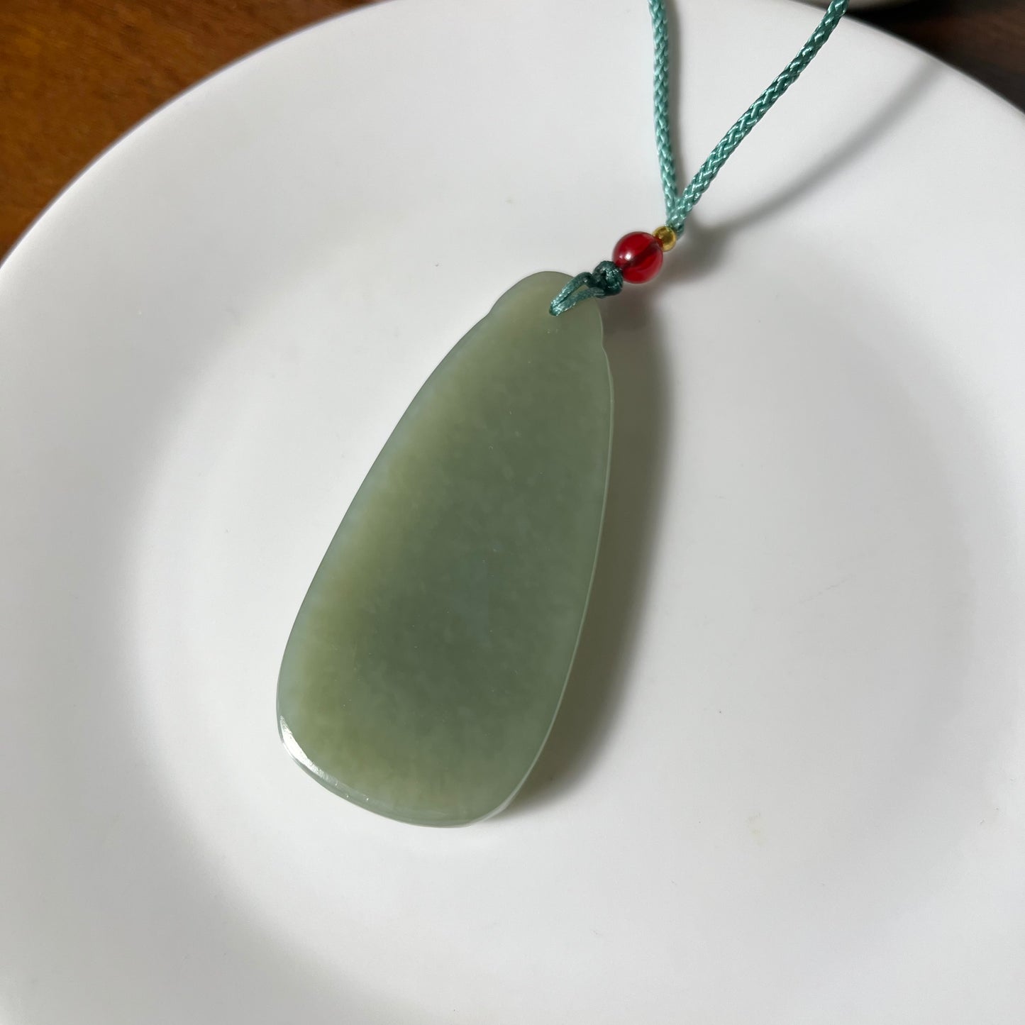 Genuine green Hetian jade Nephrite Jade pendant hand carved landscape