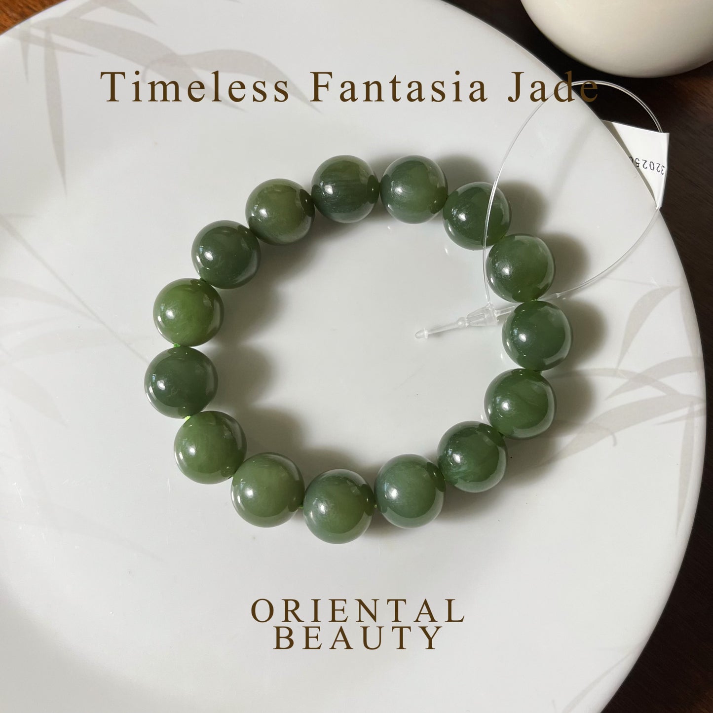 Genuine Dark Green Siberian Nephrite Jade Bracelet - 12mm beads 6 inch length