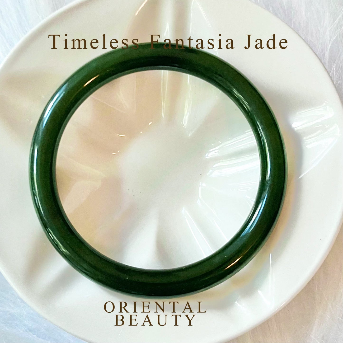 Certified Genuine Siberian deep spinach green nephrite jade mini bracelet bangle - inner diameter 53mm