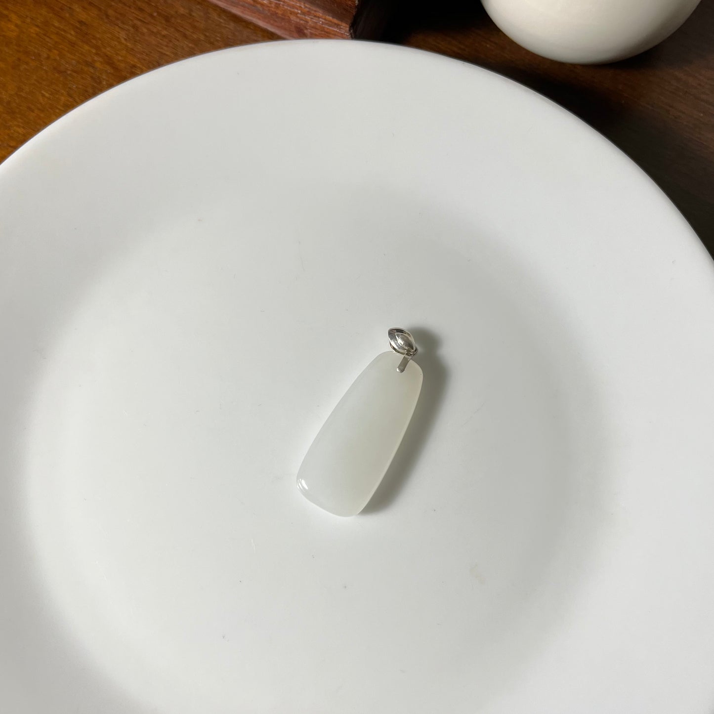Genuine white Hetian jade Nephrite Jade pendant