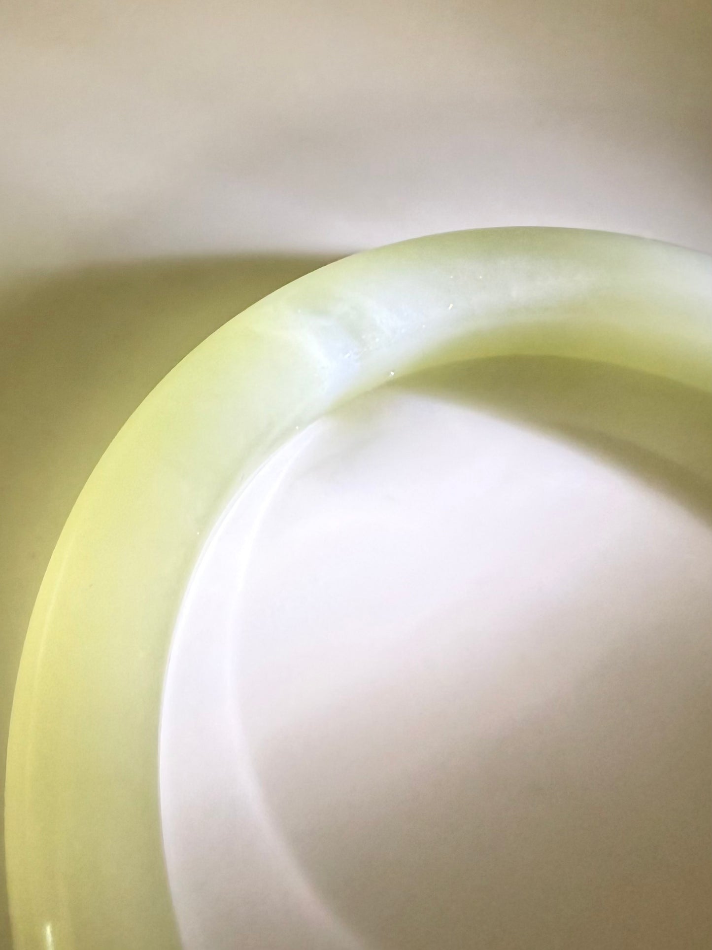 Certified water green genuine Hetian jade nephrite jade bracelet bangle - inner diameter 55.5mm