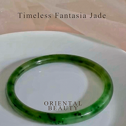 Certified Genuine Siberian bright green nephrite jade mini bracelet bangle - inner diameter 56.7mm