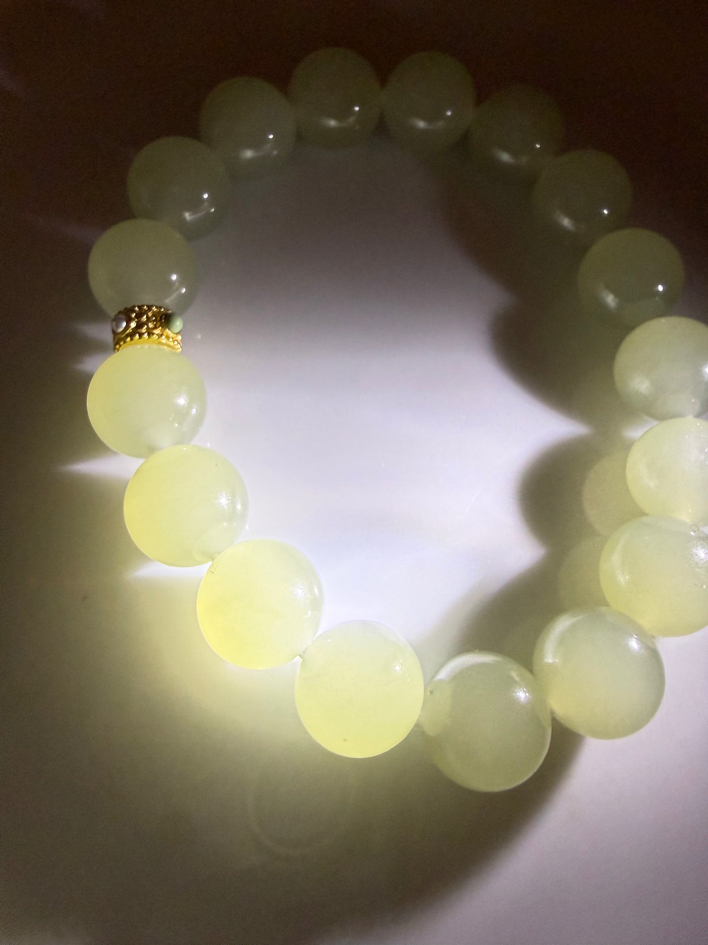 Certified Top Quality genuine Hetian jade nephrite jade Bracelet 10mm beads 6 inches length