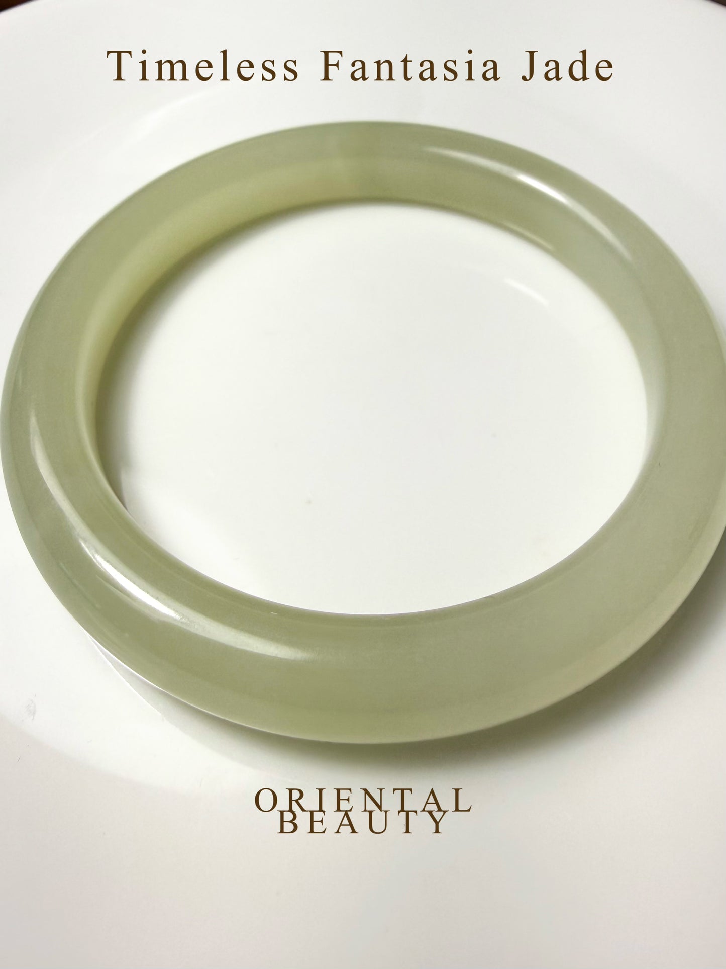 Certified water green genuine Hetian jade nephrite jade bracelet bangle - inner diameter 55.5mm